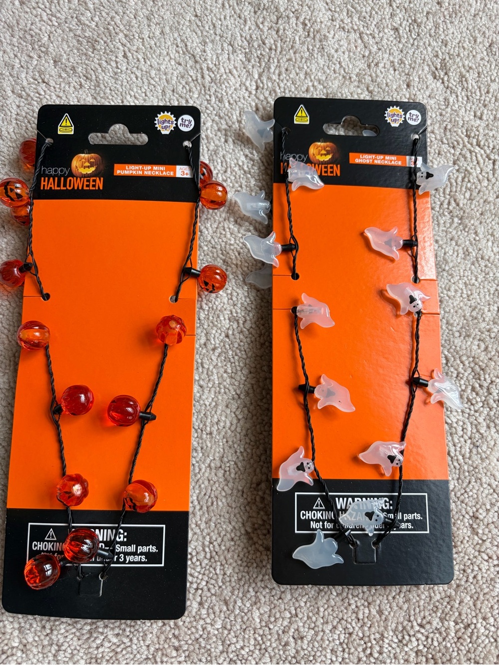 New Halloween Light-Up Necklaces